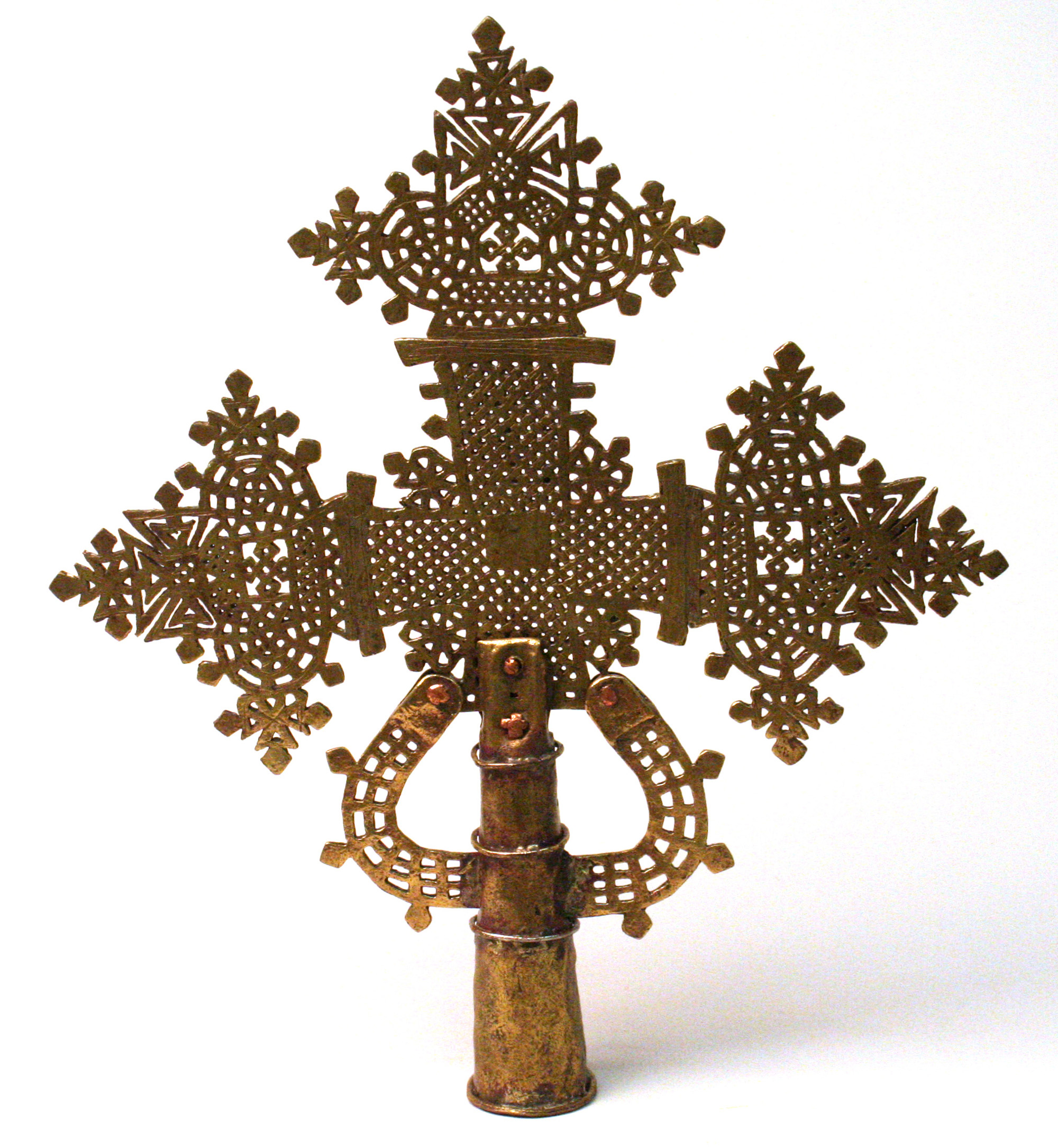 Brass and copper cross, Ethiopia