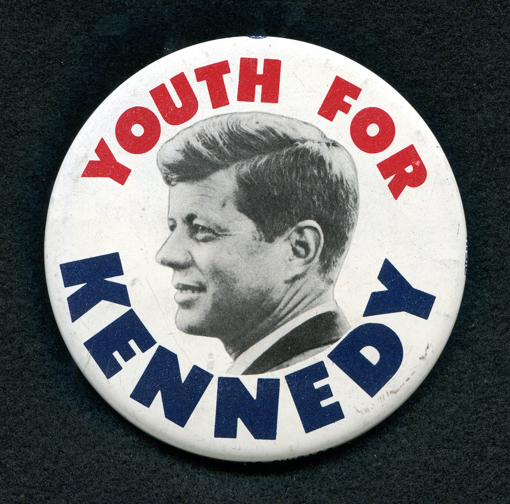 "Youth for Kennedy" button, 1960