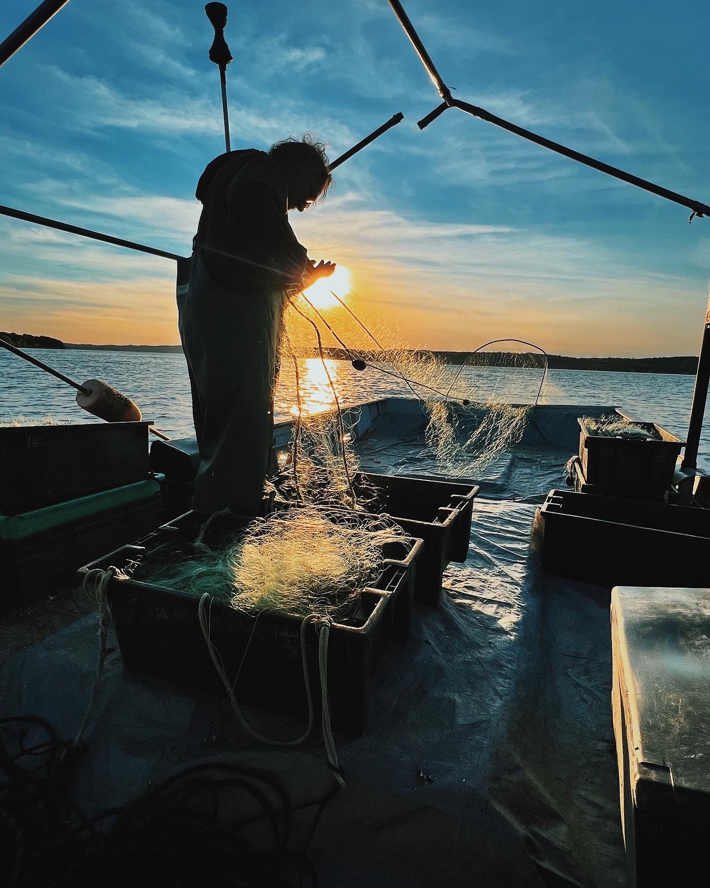 Ed John setting nets