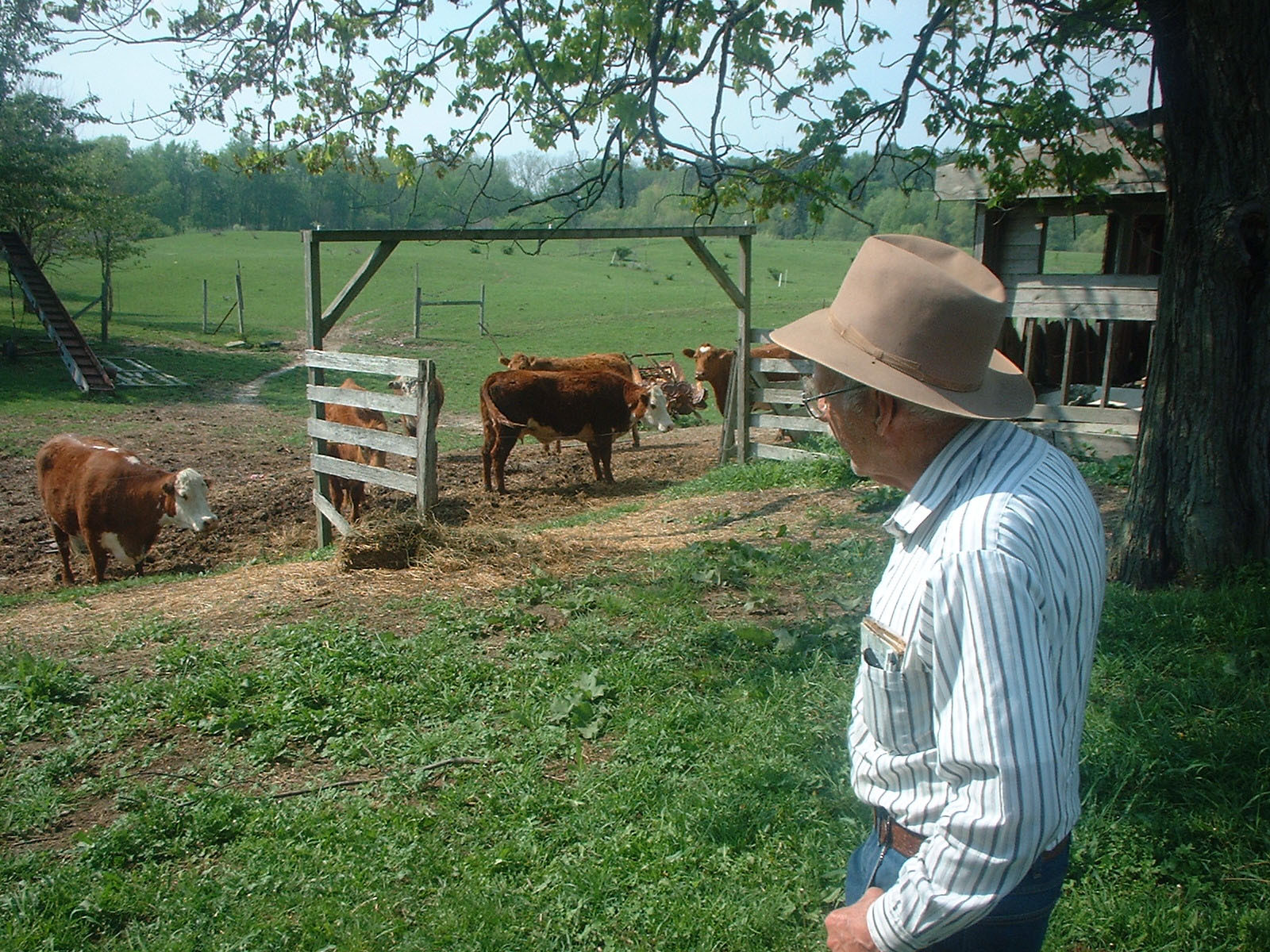 James Rice on his property