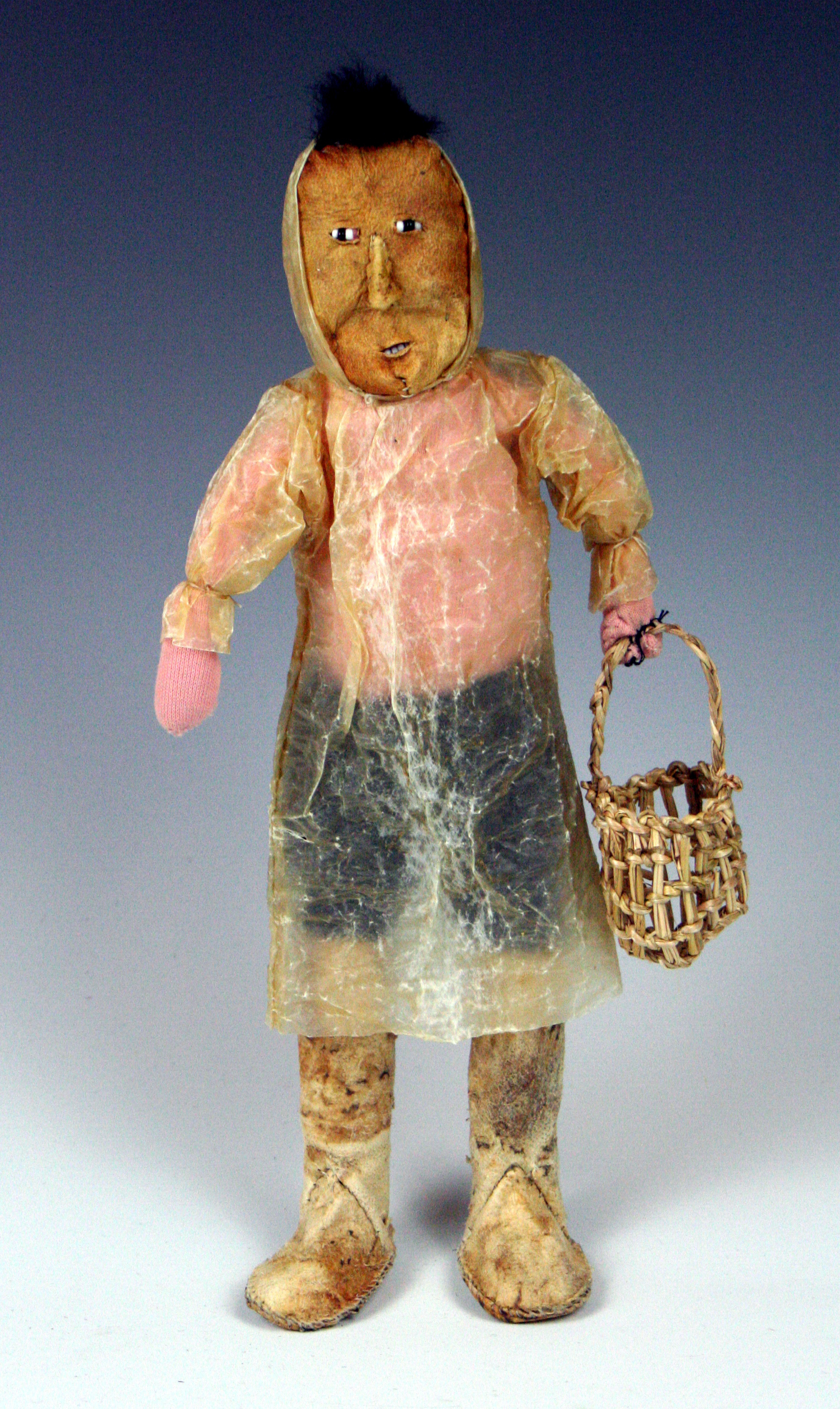 Seal skin doll, Natalia Nayamin, Alaska, 1990