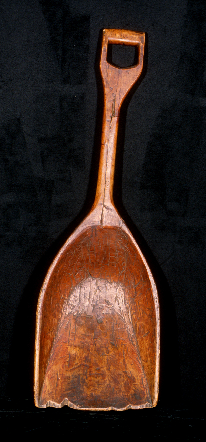 Hand hewn grain shovel, 19th century